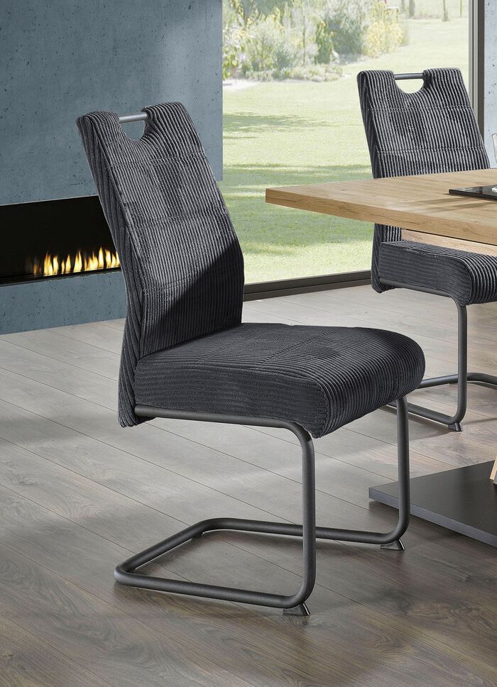 Stoelset van 4 ANTRACIET