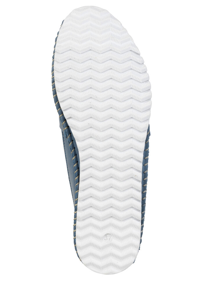 Andrea Conti, klassieke damespantoffels, breedte G, met uitneembaar voetbed BLAU