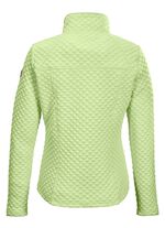 Modieus damesstretchjack met jacquard doorgestikt patroon MUNT