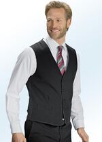 Pak met omkeerbaar vest en twee broeken ZWART-ZILVERGRIJS