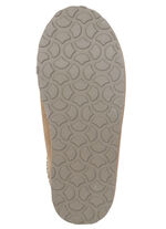 ELENA EDEN, warme damesklompen, met lamsvacht KAMEEL