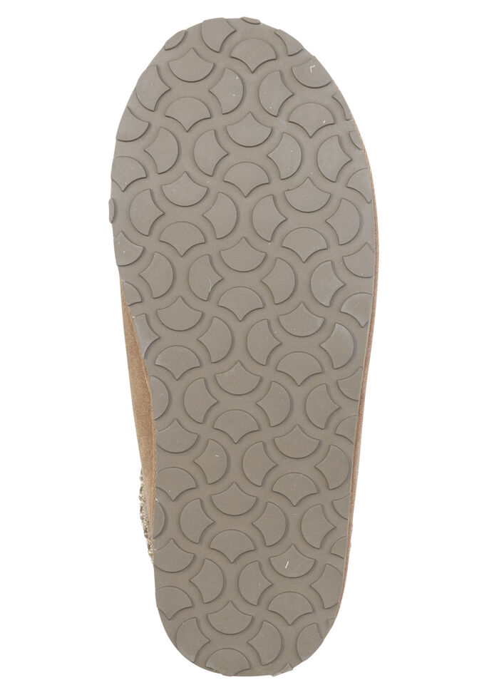 ELENA EDEN, warme damesklompen, met lamsvacht KAMEEL