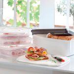 Tupperware BreadSmart broodcontainer WIT-ZWART