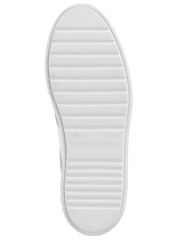 Peter Kaiser vetersneakers gemaakt van nappa- en suèdeleer WIT-BEIGE