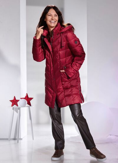 Korte jas met afneembare capuchon 