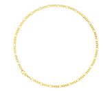 Gediamanteerde Figaro-ketting 