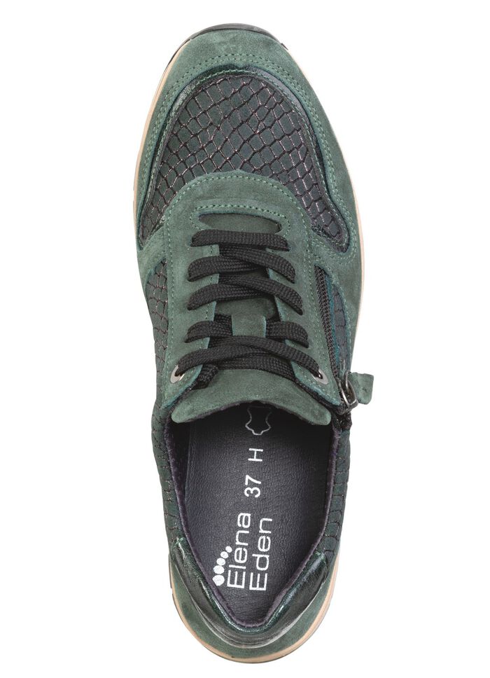 ELENA EDEN sneaker met veters en uitneembaar leren voetbed 