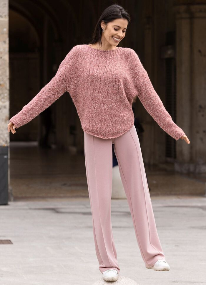 Trui van melange garen 