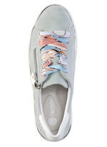 Remonte sneakers met kleurrijke vetersluiting BLAUW-WIT