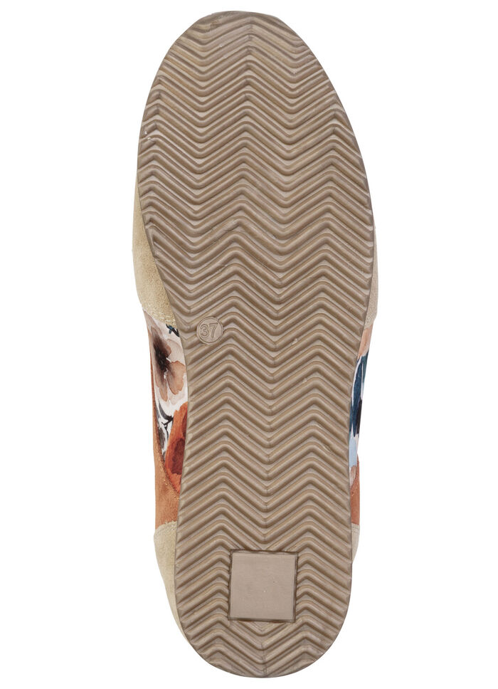 ELENA EDEN, chique damessneakers, breedte G, met uitneembaar voetbed TAUPE-BUNT