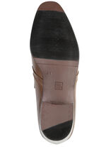 Slippers gemaakt van rundnappaleer COGNAC