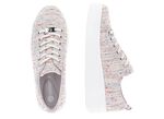 Remonte sneakers gemaakt van effectief gestructureerd textielmateriaal WIT-MULTICOLOR