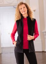 Sweatvest met ritssluiting over de volledige lengte 