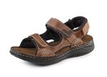 GINO GALANTE, comfortabele heren trekkingsandalen, gemaakt van leer BRUIN