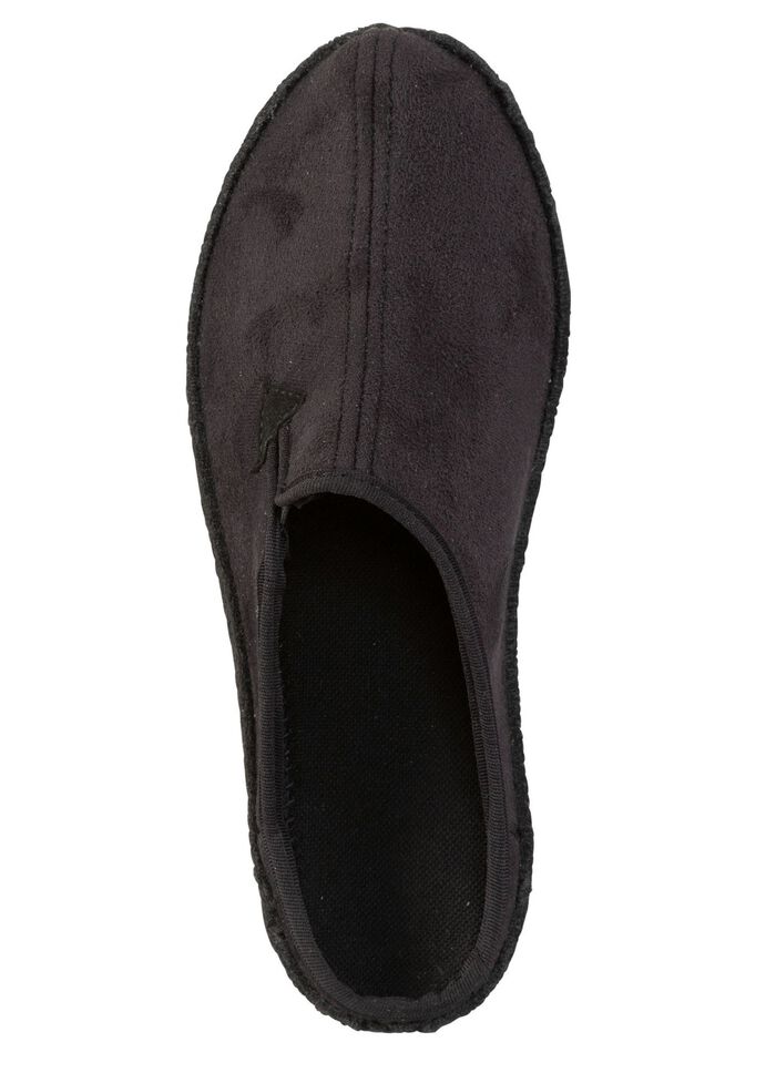 Pantoffel met elastiek aan de zijkant 