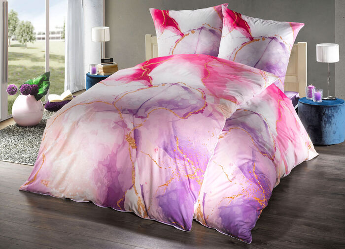 Zachte renforcé beddengoedset van Florella FRAMBOOS