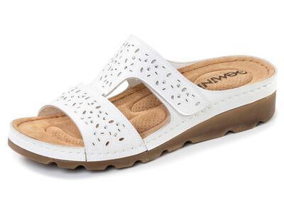 Gemini, comfortabele damesmuiltjes, breedte G, met klittenbandsluiting 