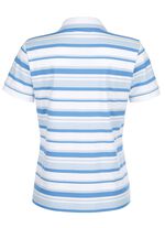 Poloshirt met contrasterende geribbelde manchetten 