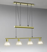 Hanglamp gemaakt van mat metaal MESSING