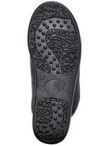 Tweepack klassieke herenpantoffels, breedte H, met elastische band BLAUW-ZWART