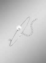 Armband met zoetwaterparel en synthetische zirkonia 