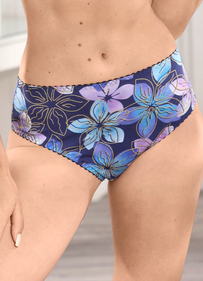 Set van 2 slips met een harmonieus bloemdessin 