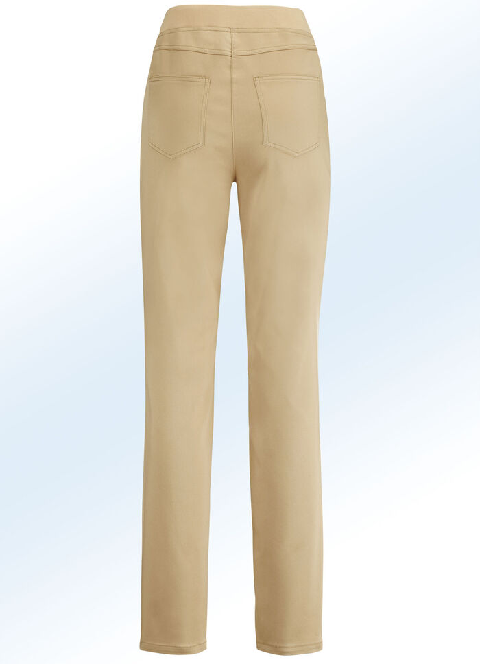 Elegante broek in pull-on-stijl KAMEEL