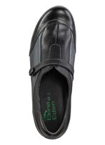 ELENA EDEN, elegante dames trotteur, breedte G, met uitneembaar voetbed ZWART-OUD ZILVER