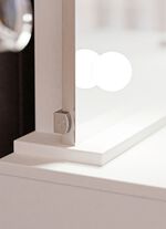 kaptafel met ledverlichting HOOGGLANS WIT