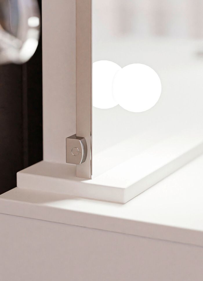 kaptafel met ledverlichting HOOGGLANS WIT