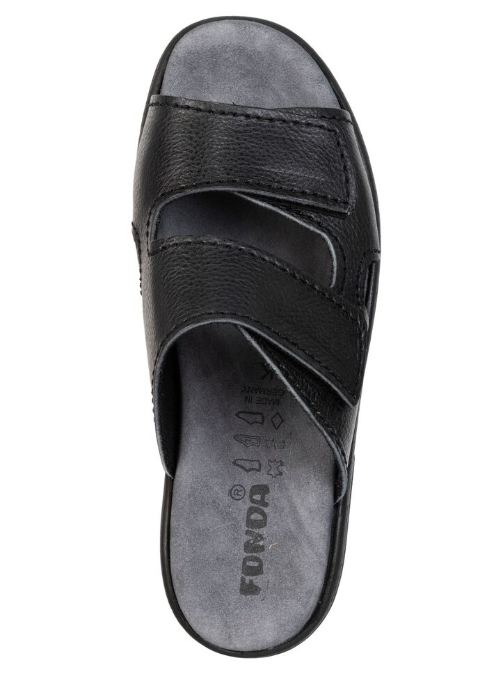 Comfortabele herenmuiltjes, breedte K, met klittenbandsluiting 