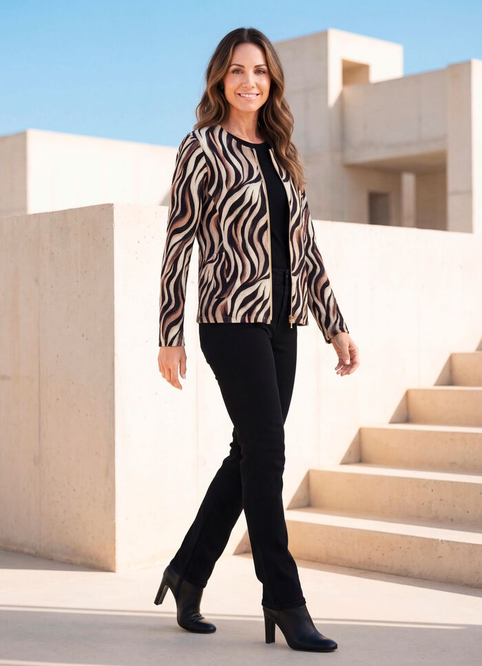 Shirtjasje met ritssluiting 