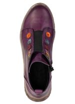 Gemini, trendy dames enkellaarsjes, winterschoenen, breedte G, met uitneembaar voetbed PAARS