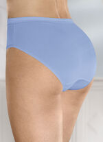 Vijfpack slips met glanzende afwerking 3X AZURBLAU, 2X WEISS