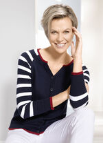 Vest met decoratieve halslijn 