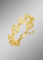 Matte armband met zirkonia 