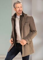 Jas in 2 kleuren LICHTBRUIN MOTIEF