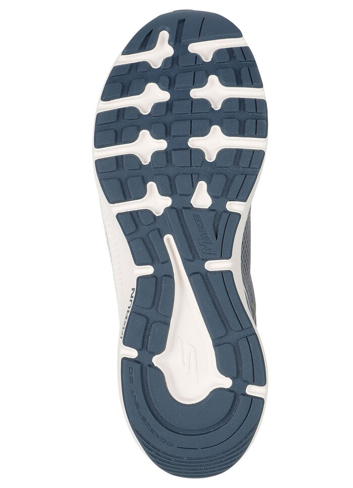SKECHERS veterschoenen van metallic leer ZILVERGRIJS