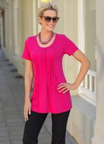 Shirt met mooie bies in 2 kleuren 