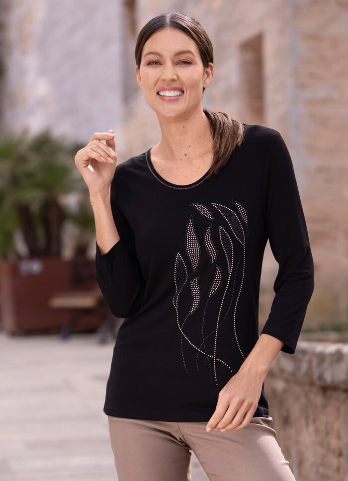 Shirt met 3/4-mouwen 