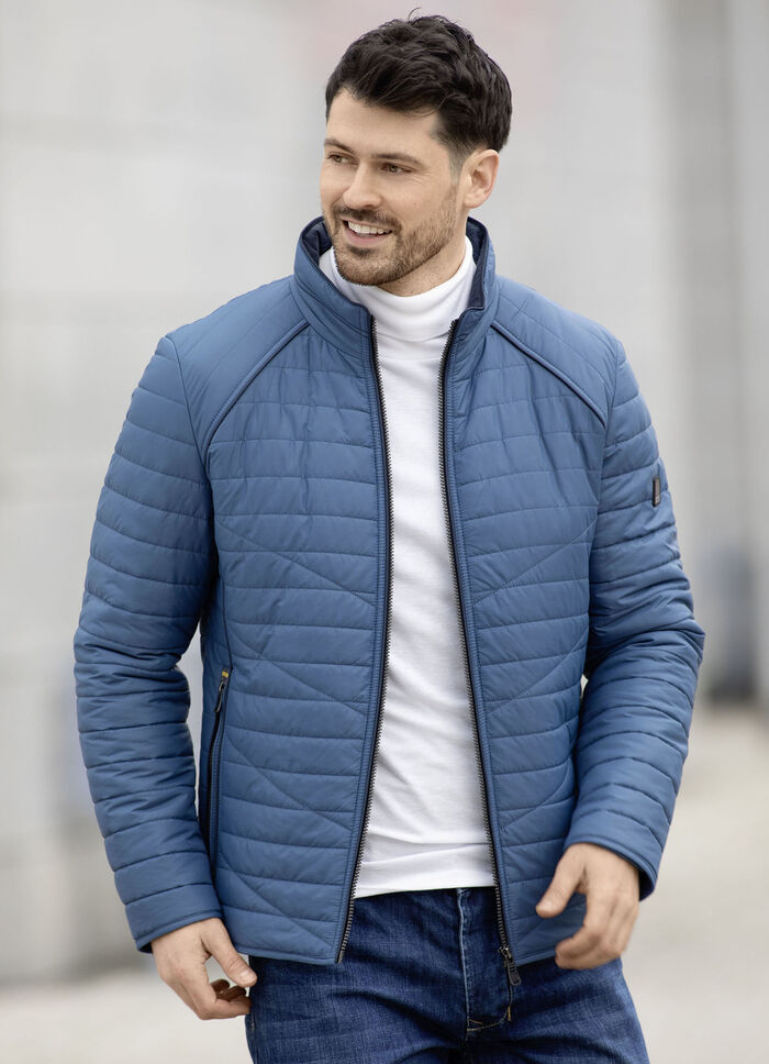 Gewatteerd kort jasje van “Gate One” in 4 kleuren BLAUW