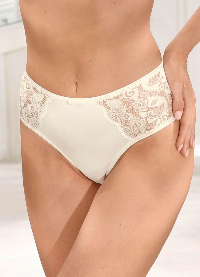 Susa slipje met elastische kant 