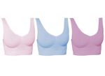Feel-good bh, set van 3 ROZE-LAVENDEL-BLAUW