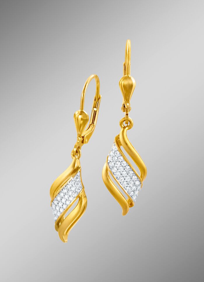 Oorbellen met synthetische zirkonia 