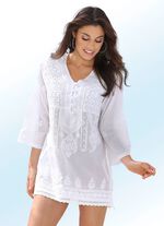 Tuniek met borduursel, gemaakt van puur katoen 