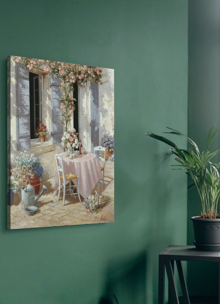 Romantische canvasfoto-uitnodiging 