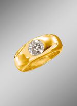 Stevige damesring in een zwaar ontwerp 