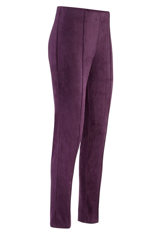 Broek in suèdelook BORDEAUX