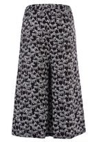 Culottes in pull-on stijl SCHWARZ-WEISS