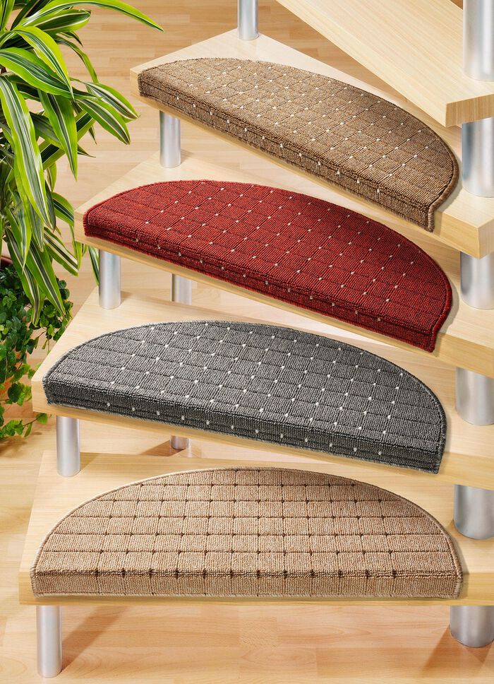 Trapmatten met antislip latex achterkant 